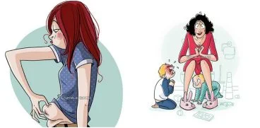 Viata cu copii, ilustrata in imagini amuzante! O mamica face haz de necaz. Va regasiti? | Demamici.ro