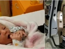A nascut in masina! Sotul a povestit totul: „A prins capul copilului si l-a luat in brate!” Cum arata acum micuta din Sibiu | Demamici.ro