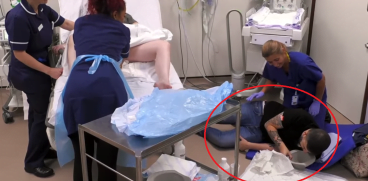 A vrut sa asiste la nasterea naturala a sotiei, dar a lesinat! Momentul a fost filmat VIDEO | Demamici.ro