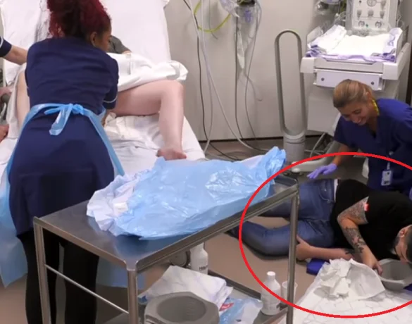A vrut sa asiste la nasterea naturala a sotiei, dar a lesinat! Momentul a fost filmat VIDEO | Demamici.ro