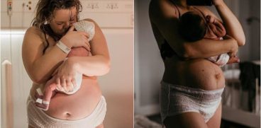 Asa arata corpul femeii la cateva zile dupa nastere. Cu pruncii la piept, cu burta mare, cu lenjerie de unica folosinta | Demamici.ro