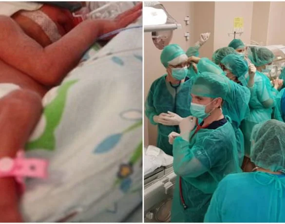 Credea ca este insarcinata cu cvintupleti, dar in ziua nasterii si mama si doctorii au avut parte de o surpriza. O astfel de sarcina apare o data la 5 miliarde| Demamici.ro