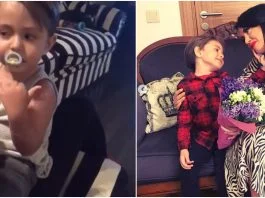 Cum l-a convins Andreea Mantea pe David sa renunte la suzeta! Chiar el a aruncat-o la gunoi VIDEO| Demamici.ro