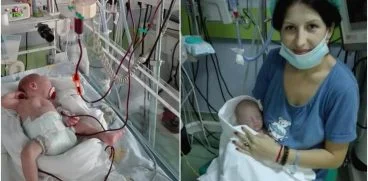 Corina a nascut la 29 de saptamani. In timpul cezarienei a facut stop cardio-respirator, iar baietelul a intrat in soc septic | Demamici.ro