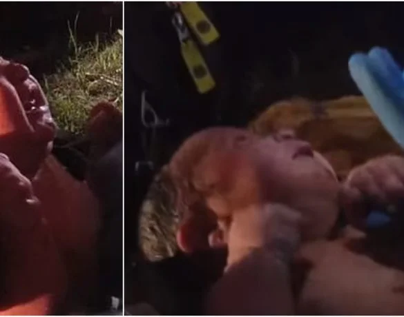 Fetita nou-nascuta, abandonata intr-o punga de plastic in padure, il prinde de deget pe salvator! Imagini cu un puternic impact emotional VIDEO| Demamici.ro