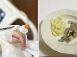 Pranzul oferit copiilor bolnavi, internati la Spitalul din Sinaia, a starnit revolta: „O pulpa rece si scarboasa… „| Demamici.ro