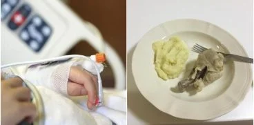 Pranzul oferit copiilor bolnavi, internati la Spitalul din Sinaia, a starnit revolta: „O pulpa rece si scarboasa… „| Demamici.ro