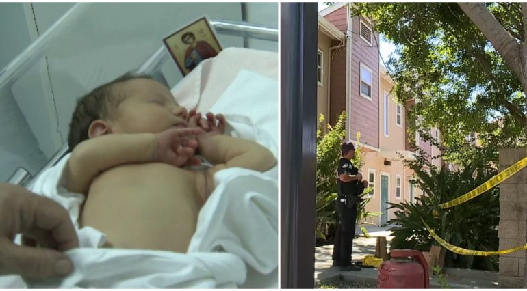 Un bebelus abandonat intr-o pubela, salvat de 2 barbati | Demamici.ro