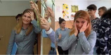 Scene incredibile la final de an! O profesoara insarcinata, surprinsa de elevii sai VIDEO| Demamici.ro