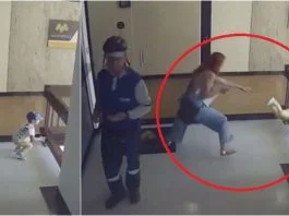 Un baietel, la un pas sa cada de la etajul 4, in timp ce mama se uita in telefon VIDEO | Demamici.ro