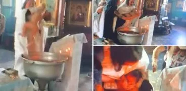 Comportament ireal al unui preot in timpul botezului. Mama s-a repezit sa-si scape bebelusul din mainile lui VIDEO | Demamici.ro