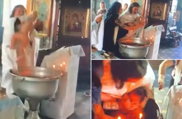 Comportament ireal al unui preot in timpul botezului. Mama s-a repezit sa-si scape bebelusul din mainile lui VIDEO | Demamici.ro