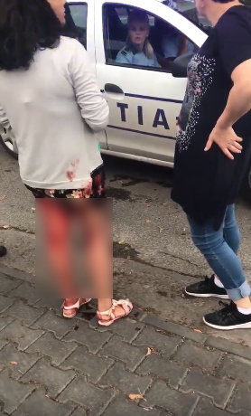 Fata de 14 ani, plina de sange, pe strazile din Galati. Politistii nu au coborat din masina sa o ajute VIDEO | Demamici.ro