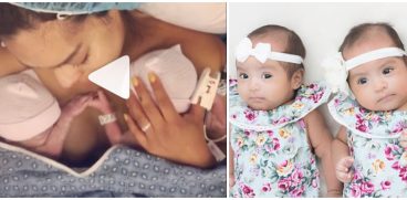 Momentul emotionant in care 2 fetite gemene isi dau manutele, imediat dupa nastere VIDEO | Demamici.ro