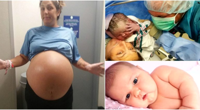 O mama a nascut un bebelus de 6100 grame: 