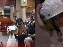 Fetita de 2 ani isi ia ramas bun de la tata. Pompierul a murit in incendiile din Australia VIDEO | Demamici.ro