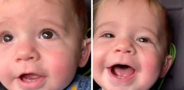 Bebelus nascut surd aude pentru prima data vocea mamei sale VIDEO | Demamici.ro