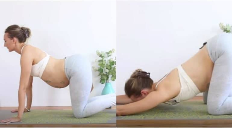 Exercitii pentru relaxare si indreptarea posturii in sarcina VIDEO | Demamici.ro