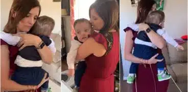 Si-a strans fiul bolnavior la piept si l-a purtat pe pasi de dans, de teama ca nu vor mai apuca un alt moment la fel VIDEO | Demamici.ro
