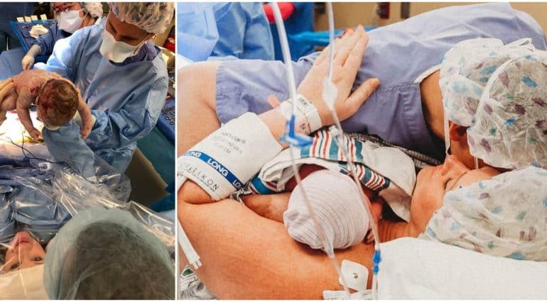Moasa la propria nastere. Si-a scos copilul din uter, in timpul operatiei de cezariana | Demamici.ro