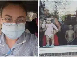 Viata unei mamici care lucreaza in spital. Izolata de familie, isi vede copiii printr-un geam | Demamici.ro
