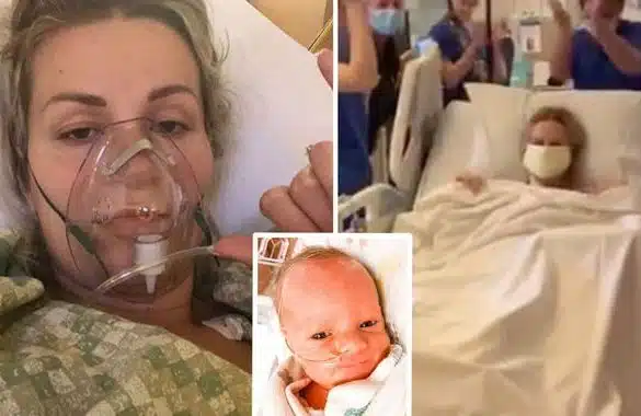 Gravida cu coronavirus a nascut in timp ce era in coma indusa. Si-a vazut bebelusul la 5 zile dupa ce l-a adus pe lume | Demamici.ro