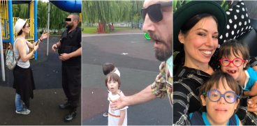Cristina Bălan, bruscată de polițiști și de un paznic după ce baieții ei cu sindromul Down s-au urcat într-un tobogan VIDEO | Demamici.ro