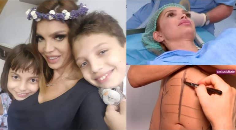 Cristina Spătar, pe masa de operație. A vrut să scape de grăsimea de pe abdomen acumulată în timpul sarcinilor VIDEO | Demamici.ro
