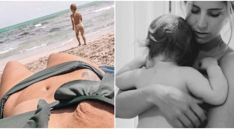 În costum de baie după ce-am devenit mamă: „Stateam pe plajă și mă uitam la trupul meu. Vedeam clar vergeturile de pe burtă, sânii goi și plini de semne... ” | Demamici.ro