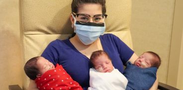 Mamă super-eroină. A învins COVID, apoi a născut prematur tripleți, însă nu și-a pierdut speranța | Demamici.ro