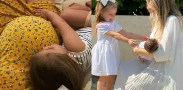 Rita, fetița cea mare a Laurei Cosoi, și-a cunoscut surioara mai mică: „Mai întâi a observat pătuțul, apoi a văzut-o pe ea” | Demamici.ro