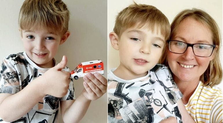 Un băiețel de 5 ani și-a salvat mama din comă diabetică. Copilul a tastat numărul de urgență văzut pe o ambulanță de jucărie | Demamici.ro
