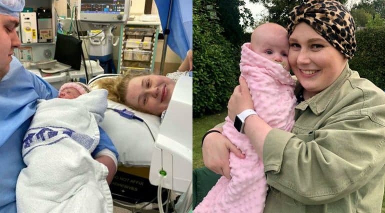O mamă de 21 de ani a refuzat chimioterapia, ca să-și poată salva fetița nenăscută