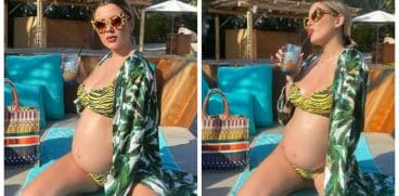 Emily Burghelea, în costum de baie în luna a opta de sarcină: „Dacă vorbesc cu ea în gând, începe să se miște” VIDEO | Demamici.ro