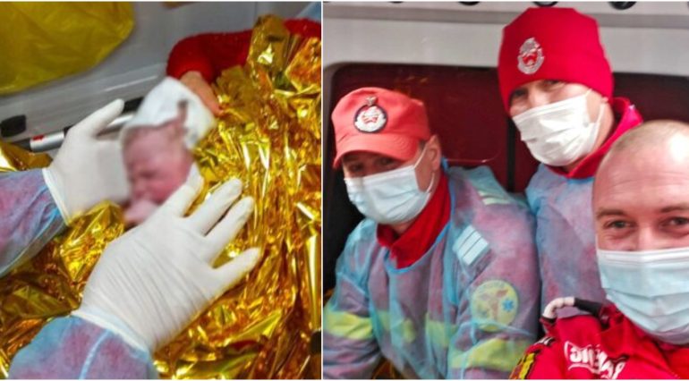 O mamă din Suceava a născut în ambulanța SMURD, cu 2 km înainte de a ajunge la spital. Femeia mai are acasă 8 copii | Demamici.ro