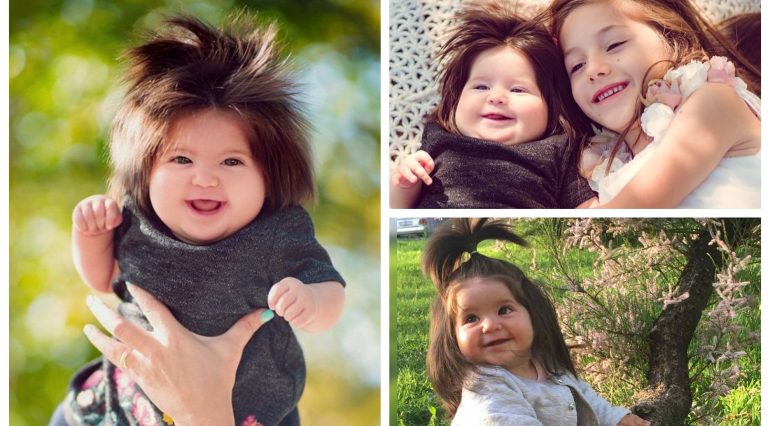 Micuța Rapunzel din Bulgaria. Gabriela are 2 ani și s-a născut cu un păr neobișnuit. Cum arăta la naștere