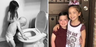 Băiețelul bolnav de leucemie, îngrijit de surioara mai mare, s-a vindecat. Acum e sănătos și merge școală | Demamici.ro