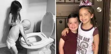 Băiețelul bolnav de leucemie, îngrijit de surioara mai mare, s-a vindecat. Acum e sănătos și merge școală | Demamici.ro