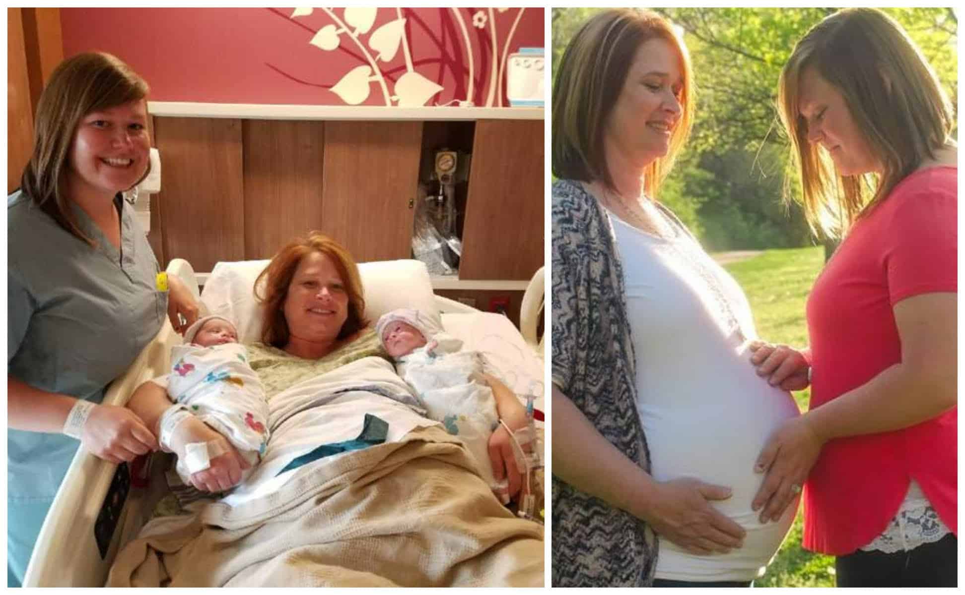 O bunică și-a adus pe lume proprii nepoți gemeni: "Nu mi-a venit să cred când medicul mi-a spus că mama mea e însărcinată cu bebelușii mei"