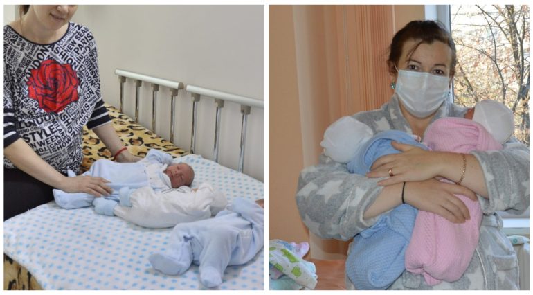 Caz unic la o maternitate din Moldova. S-au înregistrat patru nașteri multiple în aceeași zi