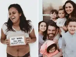 O mamă și-a fotografiat abdomenul după a cincea naștere, fără să-i pese de judecățile oamenilor: „E timpul să sărbătorim frumusețea noastră” | Demamici.ro