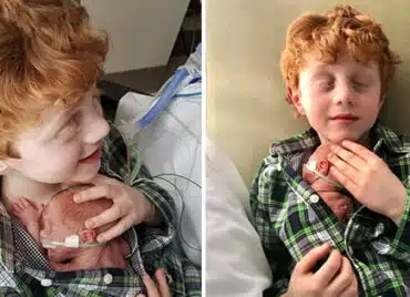 Și-a dorit un frate ani de zile, iar când s-a născut prematur l-a îngrijit cu multă dragoste. Fotografiile vorbesc de la sine | Demamici.ro