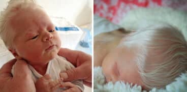 El este „Făt Frumos”, bebelușul care s-a născut cu plete albe și dese | Demamici.ro