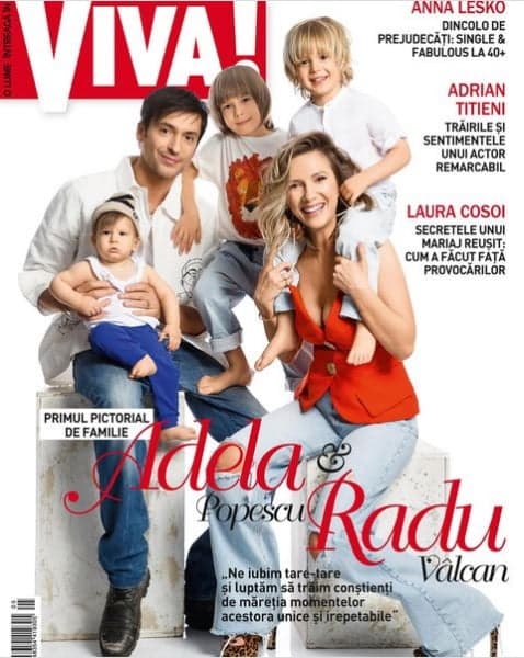 Adela Popescu și Radu Vâlcan, primele imagini cu familia completă. Așa arată Adrian, mezinul de 10 luni
