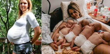 A pierdut trei sarcini, apoi a devenit cea mai tânără mamă de cvadrupleți din Marea Britanie | Demamici.ro