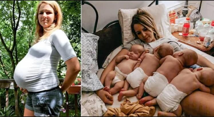 A pierdut trei sarcini, apoi a devenit cea mai tânără mamă de cvadrupleți din Marea Britanie | Demamici.ro