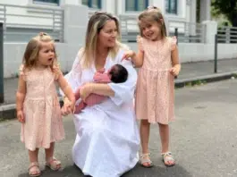 Imagini emoționante cu Laura Cosoi alături de cele trei fetițe: Rita, Vera și Lara. Primele fotografii cu mezina familiei | Demamici.ro