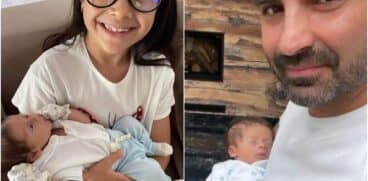 Cele două fetițe ale lui Pepe din căsnicia cu Raluca și-au întâlnit frățiorul mai mic. Cum au reacționat | Demamici.ro