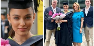 Alexia Eram, fiica Andreei Esca, a absolvit facultatea în Marea Britanie. Familia, prezentă la festivitatea de premiere: „Suntem foarte mândri de tine” | Demamici.ro