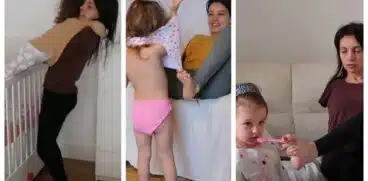 Mamă fără brațe are grijă de fiica ei, de 3 ani, folosindu-și picioarele pentru a face totul, de la spălat și îmbrăcat până la gătit | Demamici.ro